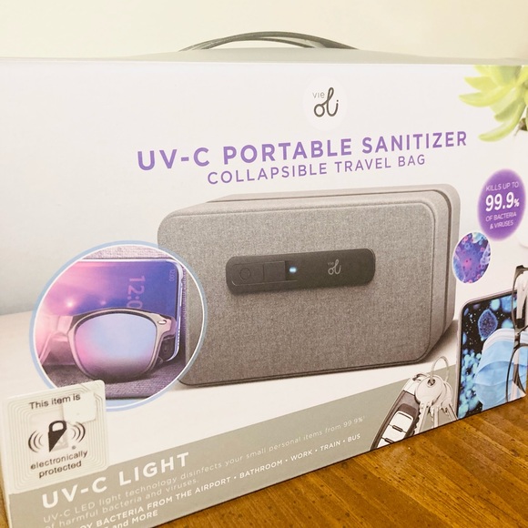 UV-C  Sanitizer Collapsible Travel Bag (keys,phone, etc) - Picture 2 of 9